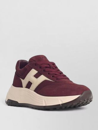 Hogan hi fi suede sneakers contrast sole