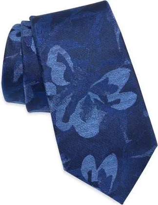 Calvin Klein Linda Floral Tie in Navy at Nordstrom Rack