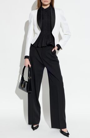 Alexander McQueen Wool Blazer, Womens, White