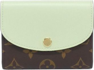 Louis Vuitton Monogram Green Marron Coated Canvas Coin Purse/Coin Case (Pre-Owned)