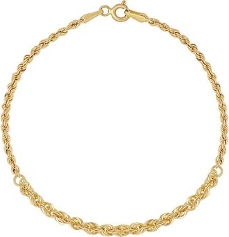 Bony Levy 14K Gold Rope Chain Bracelet in 14Ky at Nordstrom Rack, Size 7
