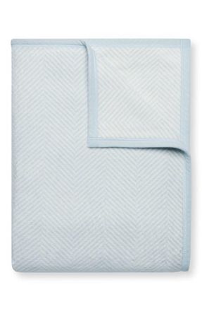 ChappyWrap Harborview Herringbone Throw Blanket in Blue at Nordstrom