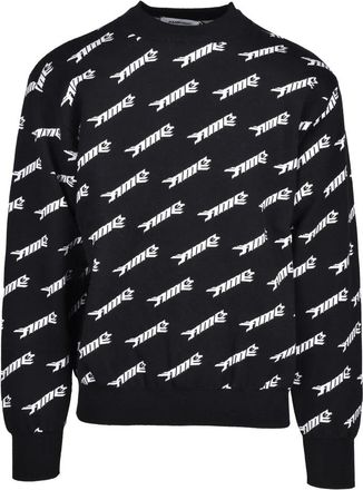 AMBUSH Virgin Wool Sweater - Black/White
