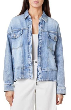 Habitual Zip Oversize Denim Trucker Jacket in Pacific at Nordstrom Rack, Size X-Large