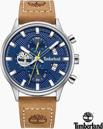 Timberland Mens Leather Strap Analogue Watch - Tan - Size: ONE size