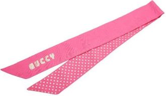 Gucci Pre-owned Scarves, female, Pink, Size: ONE SIZE Pre-owned Silk scarves
