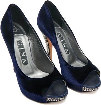 Gina Pumps Jenna con plateau - Blu