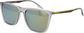Converse Vierkante Metalen Zonnebril - Heren - Zonnebrillen - Grijs - ONE Size - Accessoires