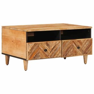 vidaXL Mesa De Caf&eacute; Marr&oacute;n 80 X 54 X 40 Cm Madera De Mango Maciza Vidaxl