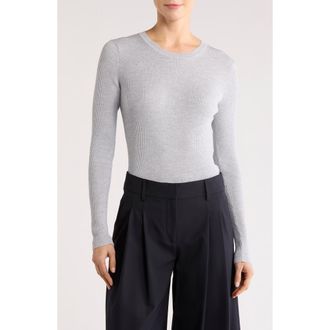 TWP Wool Crewneck Sweater in Light Heather Grey at Nordstrom Rack, Size X-Small