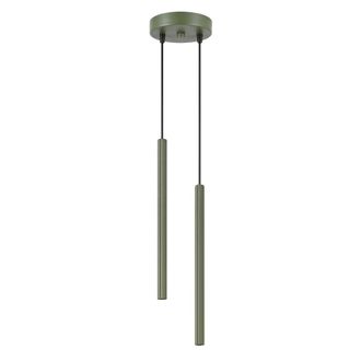 Sollux Lighting L&aacute;mpara colgantes verde oliva acero alt. 118 cm