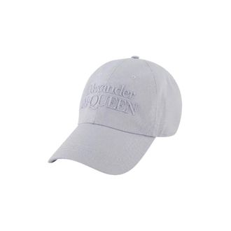 Alexander McQueen Cotton hats - unisex - Petten - Grijs - S - Katoen - Accessoires