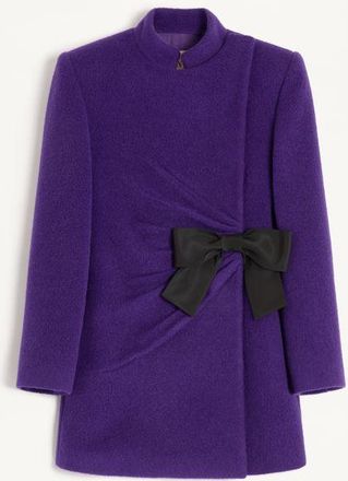 Valentino Caban In Velour Donna VIOLA/NERO 36