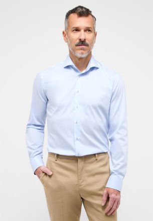 Eterna Langarmhemd ETERNA SLIM FIT, Herren, Gr. 41, Normalgr&ouml;ssen, hellblau, Twill, 96% Baumwolle, 4% Elasthan, schmal, Manschette, Hemden Langarmhemd, NON I
