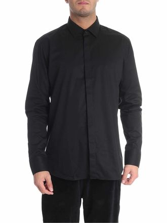 Karl Lagerfeld Black shirt with polka dot insert