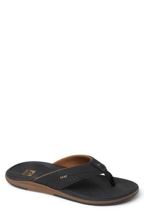 Reef Offshore Flip Flop in Black/Gum at Nordstrom, Size 11