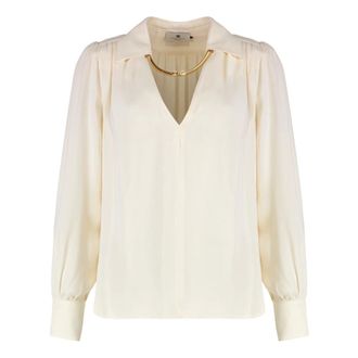 Elisabetta Franchi Donna, Camicette, Beige, L, new