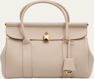 Loro Piana Loom L25 Fine Grained Leather Tote Bag