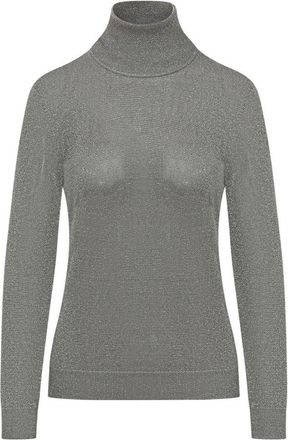 Ralph Lauren Long Sleeve Pullover - Dames - Coltruien - Grijs - M - Polyester - Truien & Vesten