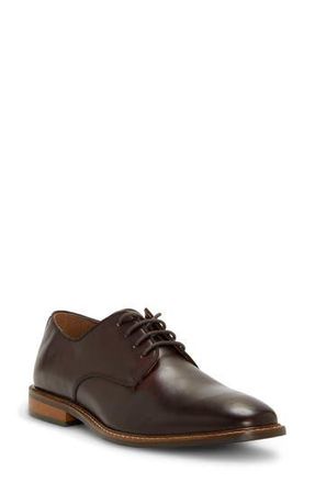 Vince Camuto Lyre Leather Derby in Mocha /Moch Shhgrg at Nordstrom Rack, Size 10.5
