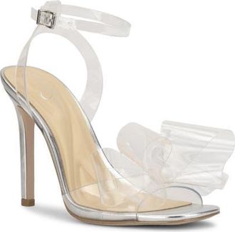 Jessica Simpson Olivine Ankle Strap Sandal in Clear/Silver at Nordstrom, Size 7.5
