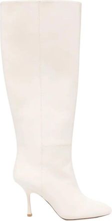 Stuart Weitzman Heeled Boots - Dames - Laarzen met Hak - Beige - 40 EU - Schoenen