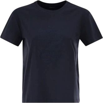 Max Mara Navy Blue Crew Neck T-Shirt