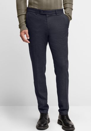 Cinque Anzughose CINQUE CIBRAVO, Herren, Gr. 106, N + S Gr, dunkelblau, Web, Obermaterial: 59% Viskose, 39% Polyester, 2% Elasthan, gemustert, schmal lang, H