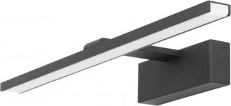 Forlight Lámpara para espejo aluminio negro 39x15x5 cm