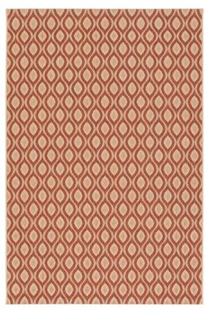 AFK Living Alfombra interior y exterior elegante terracota 160 x 230 cm