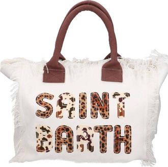 MC2 Saint Barth Rectangular Tote Bag with Frayed Edges