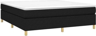 vidaXL Box Spring Bed Frame Black Super King Fabric (UK/IE/FI/NO only) vidaXL