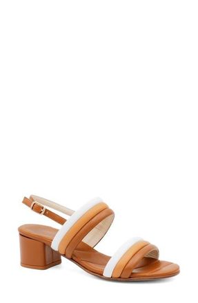 Amalfi By Rangoni Macedonia Sandal in Nut/Natural/White Parmasoft at Nordstrom, Size 7.5