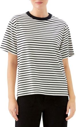 Karen Kane Stripe T-Shirt in Ivory W/Black at Nordstrom, Size X-Small