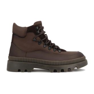 Kazar Stivaletti Kazar in pelle con linguetta in camoscio e suola carrarmato - - Shoes - Uomo - Marrone - 43 EU