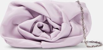 Burberry Rose leather clutch