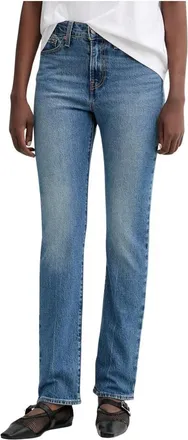 Levi's Wedgie Slim Jeans - Dames - Slim Fit Jeans - Blauw - W28 L30 - Denim - Jeans
