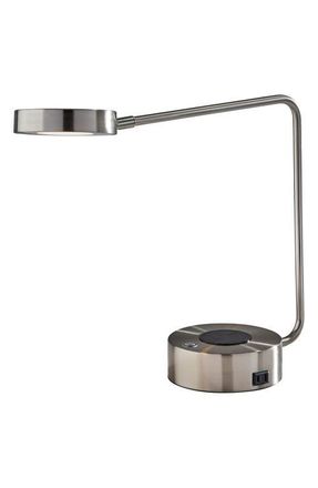 Adesso Viper Supercharger LED Desk Lamp in Brushed Steel at Nordstrom
