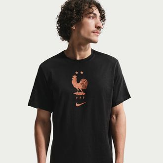 Nike FFF Nike Mens Soccer T-Shirt in Black | IH2181-010
