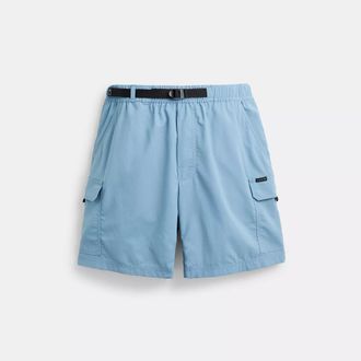 Coach Nylon Utility Short In Recycled Nylon
