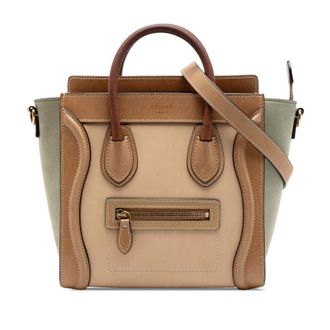 Celine Pre-owned Celine Nano Tricolor Leather Luggage Tote Ladies M96JIY8JA7GFO3QH