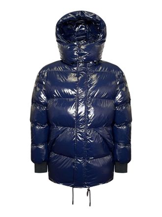 Siksilk Winterjacke SIKSILK Siksilk Winterjacke High Shine Puffer Jacket, Herren, Gr. L, blau, Obermaterial: 100% Nylon NY., Jacken Winterjacke
