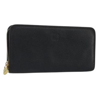Loewe Pre-owned Wallets, female, Black, Size: ONE SIZE Pre-owned Long Wallet