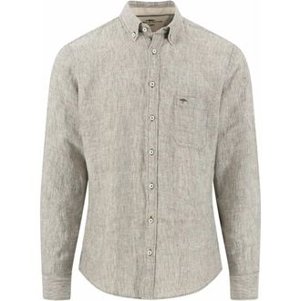 Fynch-Hatton Casual Shirt - Heren - Overhemden - Groen - Maat: 2XL Linnen