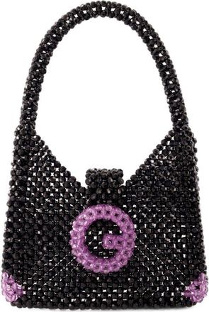 Germanier Perlen Hobo Bag Germanier Perlen schwarz