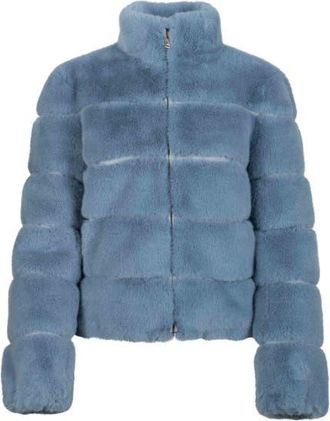 Generation Love Jodi Faux Fur Jacket in Blue at Nordstrom, Size Xx-Small