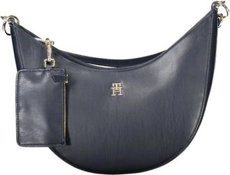 Tommy Hilfiger Polyethyleen Handtas - Dames - Schoudertassen - Blauw - ONE Size - Tassen