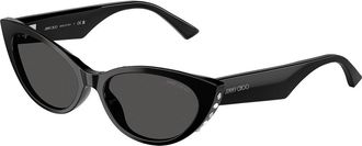 Jimmy Choo London JC5023H 500087 Womens Sunglasses Black Size 55