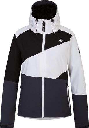 Dare 2B Dare 2B Womens/Ladies Ice Colour Block Ski Jacket (White/Ebony Grey) - Size 16 UK