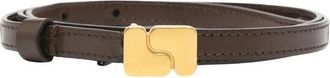 SOEUR Ninon Very Mini Riem - Dames - Riemen - Bruin - 90 CM - Leer - Accessoires